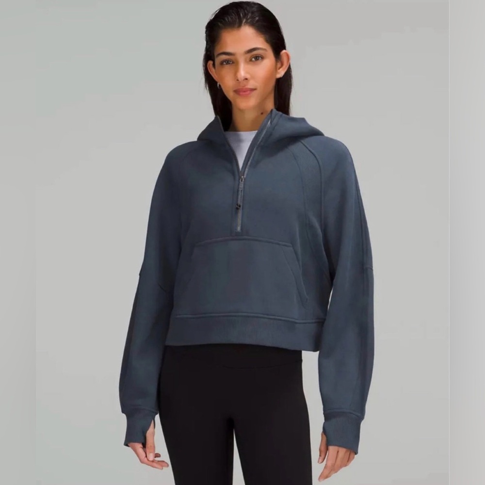 Lululemon Scuba Oversized Half-Zip Hoodie “Iron Blue” NWT - Picture 3 of 6